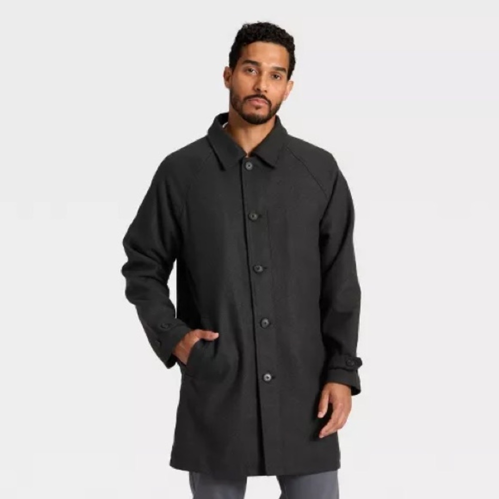 Goodfellow & Co Men's Charcoal Pea Coat - NWOT, XXL